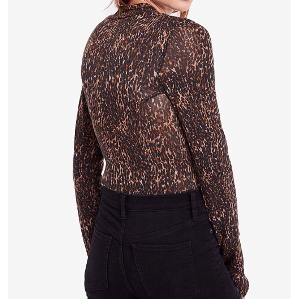 Free people cheetah Top
